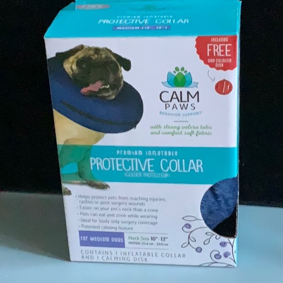 Dog calming protective inflatable collar (new in box) - Picture 2 of 3